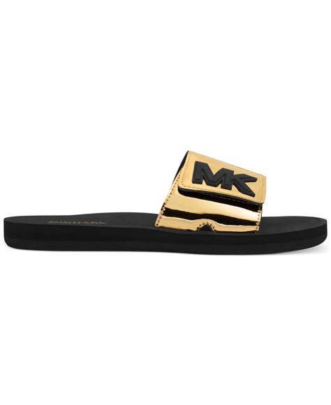 michael kors slippers men|Michael Kors slides women's.